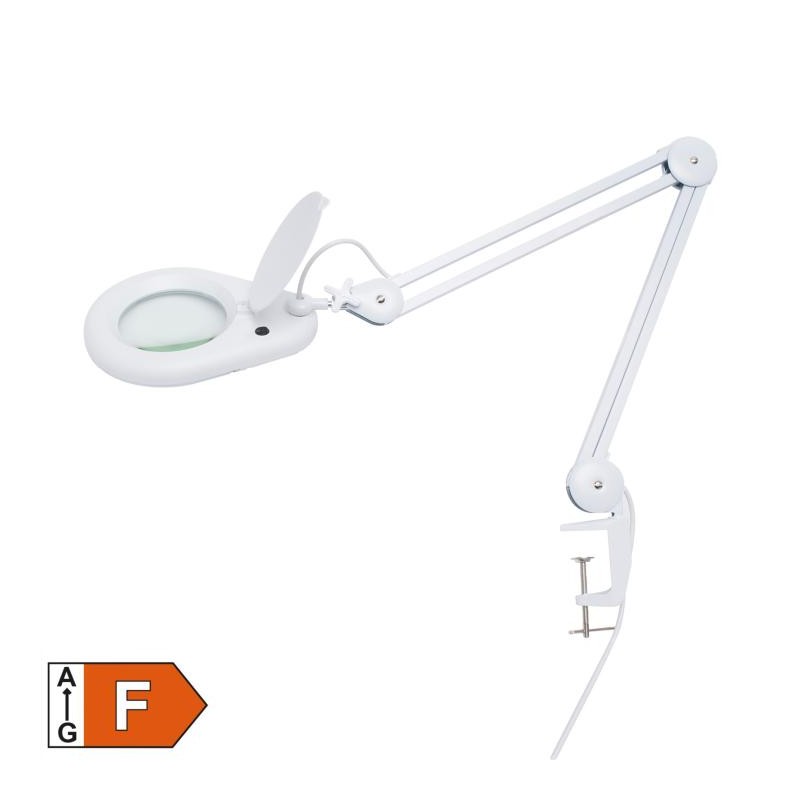 LED lampa s lupou, montáž na stôl, 3 dioptrie