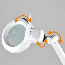 LED stolné svietidlo s lupou