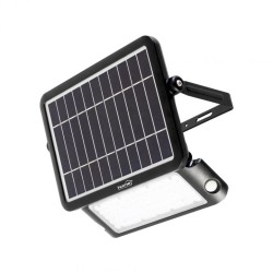 LED reflektor so solárnym panelom a PIR pohybovým senzorom