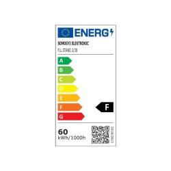 LED reflektor, so stojanom, 2x30W, 4000 lm, IP65