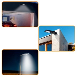 LED reflektor so solárnym panelom a senzorom pohybu