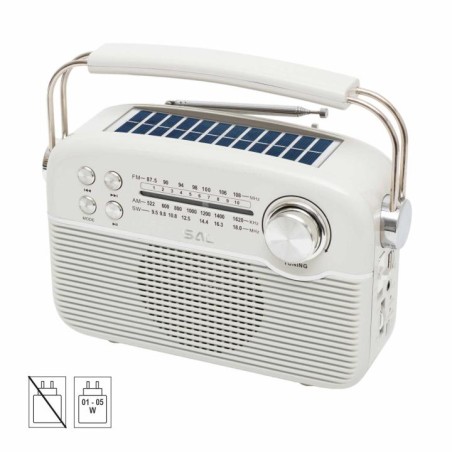 Solárne hybridné rádio, BT-FM-AM-SW, AC-DC-SOLAR