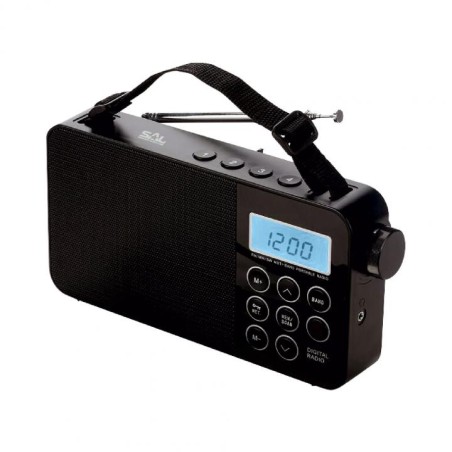 Prenosné rádio, 3-pásmové, LCD