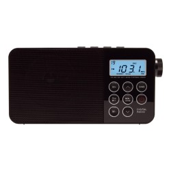 Prenosné rádio, 3-pásmové, LCD