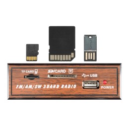 Retro prenosné rádio, AC-DC, MP3-BT, 3-pásmový