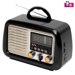 Retro prenosné rádio, MP3-BT