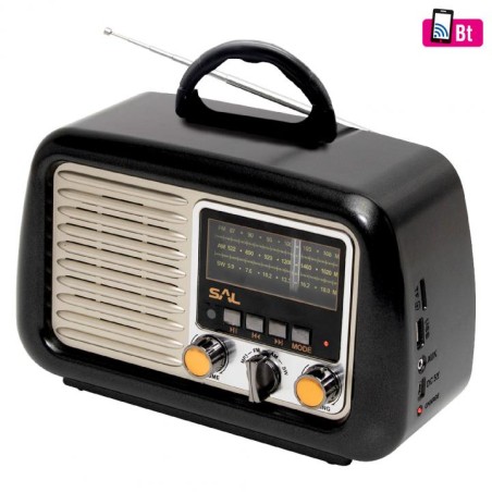 Retro prenosné rádio, MP3-BT