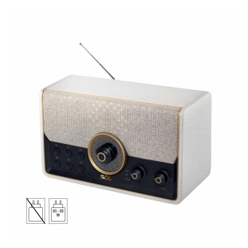 Retro  rádio, AM-FM-BT-USB-mSD