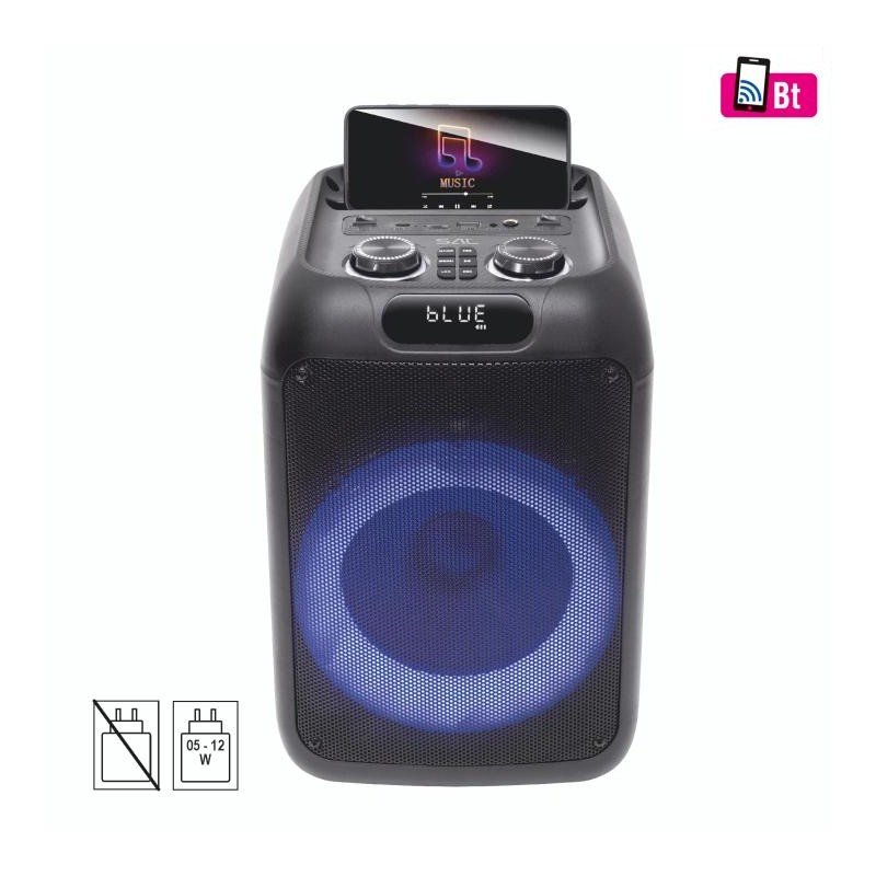 Party reprobox, 20cm, aku, BT, LED
