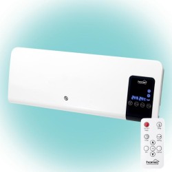 Nástenný ventilátorový ohrievač, s programom stop