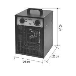 Prenosný ventilátorový ohrievač, 400 V / 5 kW
