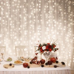 LED spojovateľný svetelný záves, 2 x 3 m, IP44