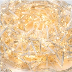 LED cluster svietiaci záves s bežiacim svetlom, 8 pr., IP44