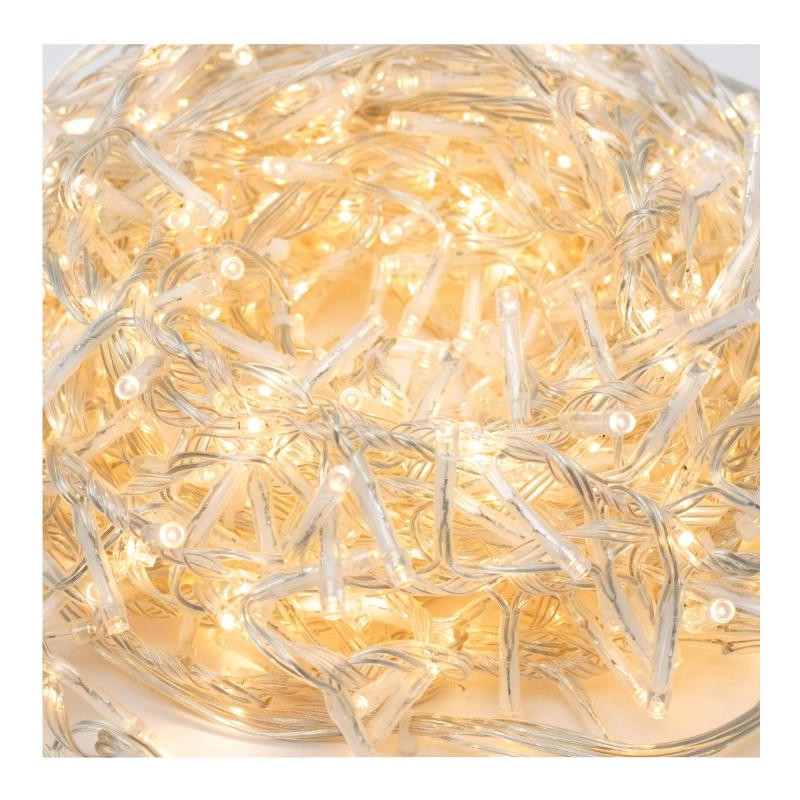 LED cluster svietiaci záves s bežiacim svetlom, 8 pr., IP44