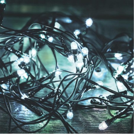 LED svietiaci reťazec, 1000 LED, 70 m, studená biela, IP44