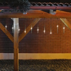 Dekorácia cencúľ, 10 cencúľ, 200 LED