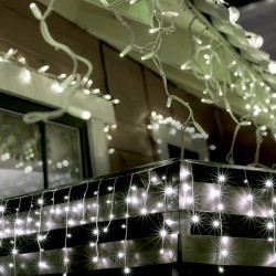 LED svietiaci záves cencúľ