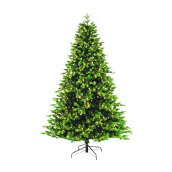 Umelý vianočný stromček s LED osvetlením, výška 210 cm