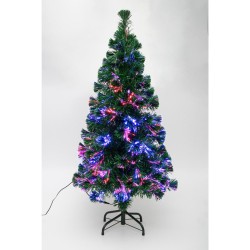 LED umelý stromček s optickými vláknami, 120 cm