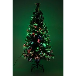 LED umelý stromček s optickými vláknami, 120 cm