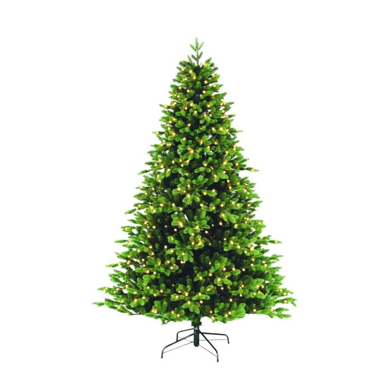Umelý vianočný stromček s LED osvetlením, výška 240 cm