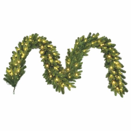 Umelá girlanda s LED, 270 cm, teplá biela