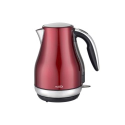 HAUSER JK-903R rýchlovarná kanvica , 2000 W, 1,7 litra, otočná základňa, skrytá ohrievacia špirála, kovový plášť, červená farba