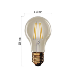 Žiarovka LED E27 4,5 W A60 biela teplá EMOS Z55032 Vintage