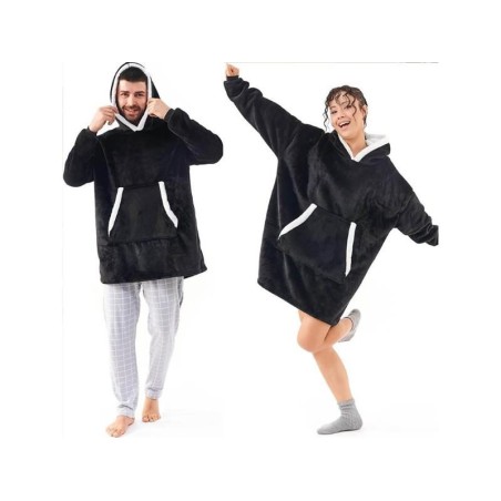 Mikinová deka 4L 10793b Black
