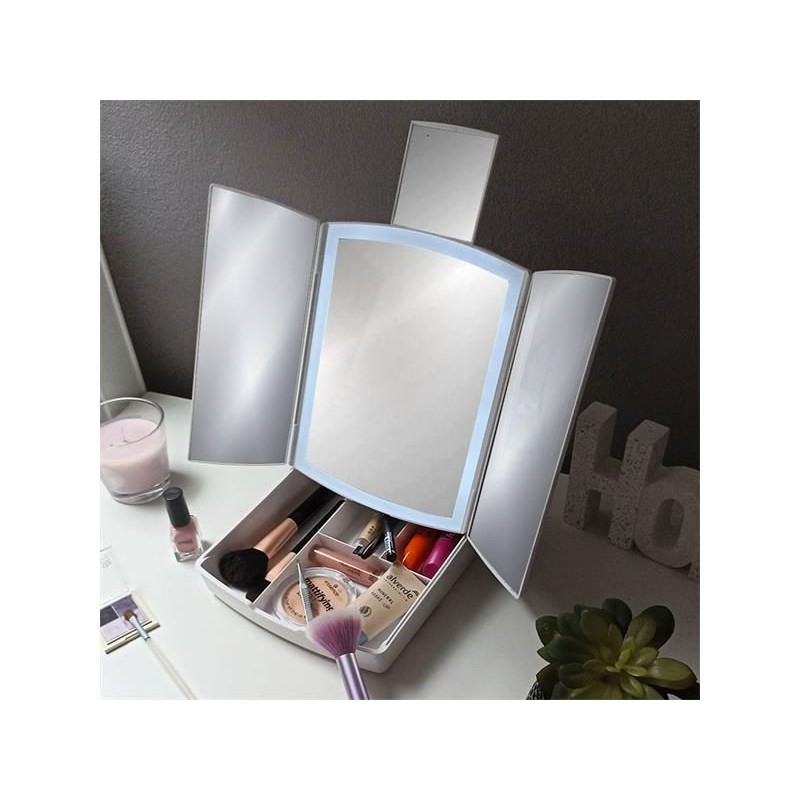 Zrkadlo 4L 9828 LED skladacie