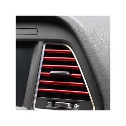 Lišty na ventilačnú mriežku auta 4L 8140b červené