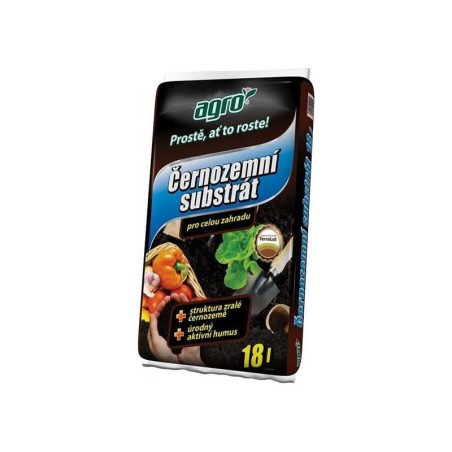 Čiernozemný substrát pre celú záhradu AGRO 18l