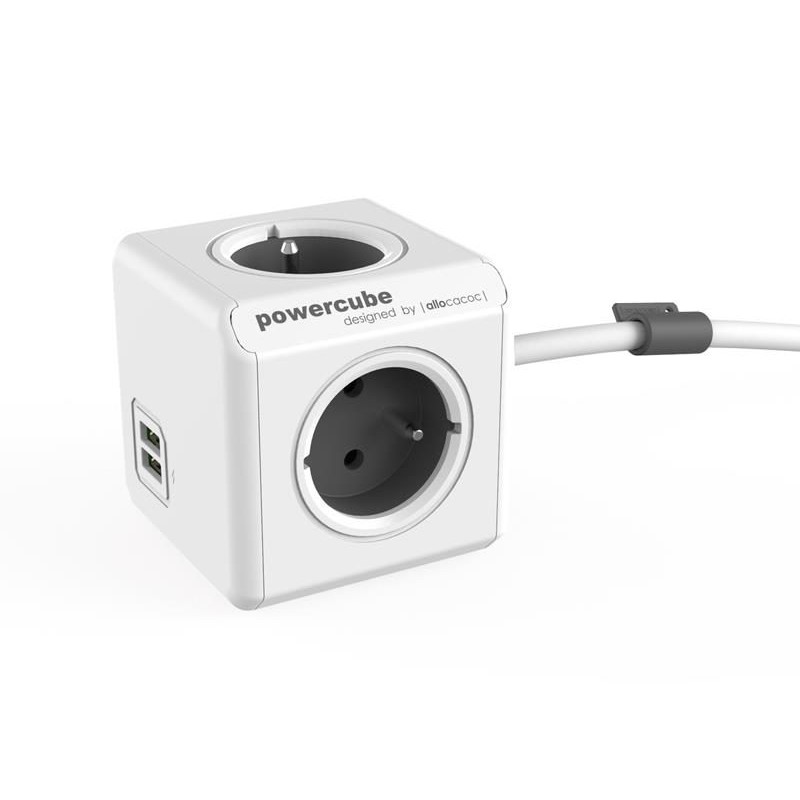 POWERCUBE Extended USB Grey 1,5m