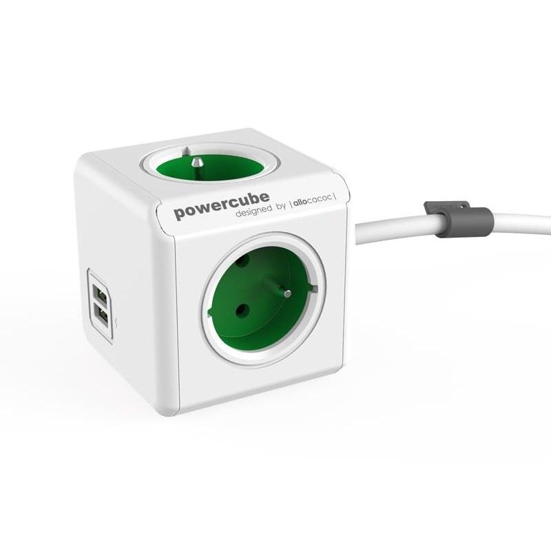 POWERCUBE Extended USB Green 1,5m