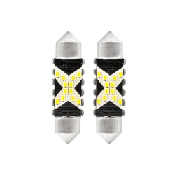 Autožiarovka LED Festoon C5W 12/24V AMIO 04238 biela 2ks
