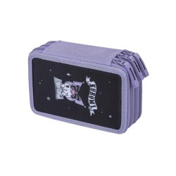 Trojposchodové puzdro na ceruzky BAAGL Kuromi Fortune Dream