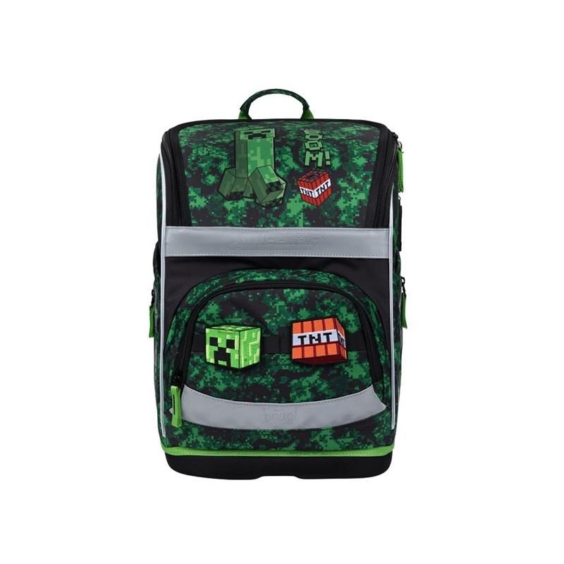 Školská taška BAAGL Zippy Plus Minecraft Boom