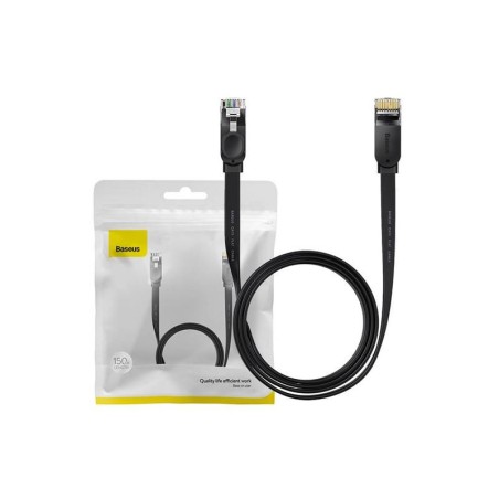Kábel UTP RJ45/RJ45 Cat5 1,5m BASEUS plochý Black