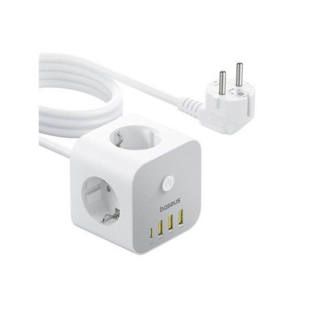 Predlžovací kábel BASEUS PowerCombo Cube White 1,5m