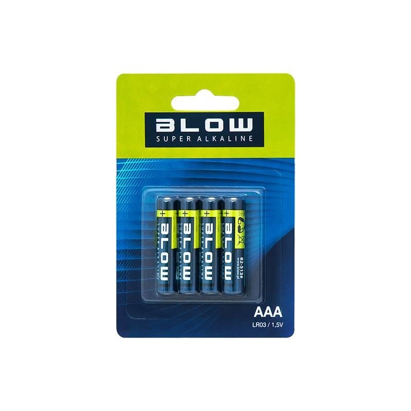 Batéria AAA (LR03) alkalická BLOW Super Alkaline 4ks / blister