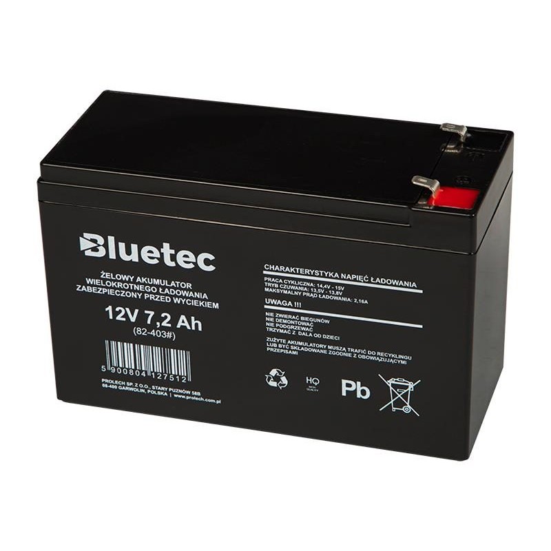Olovená batéria 12V 7,2Ah BLUETEC 82-403