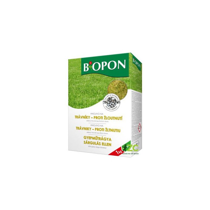 Trávnikové hnojivo proti žltnutiu BOPON 1kg