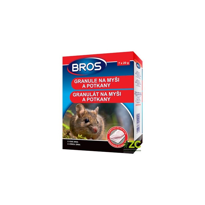 Granule na myši a potkany BROS 140g
