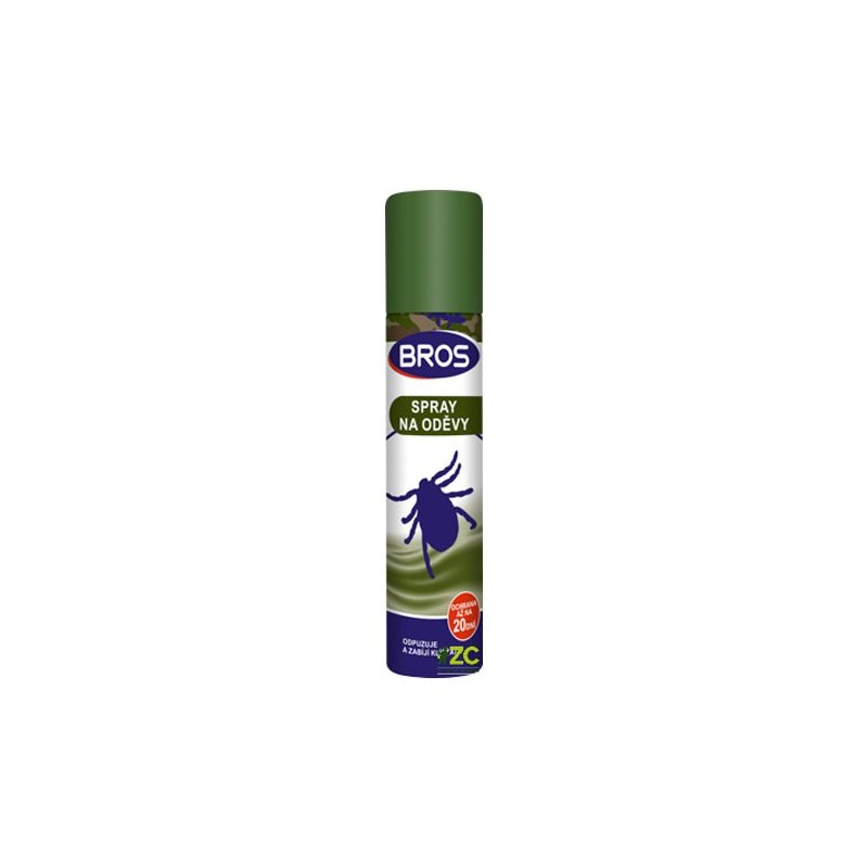 Sprej proti kliešťom BROS na odevy 90ml