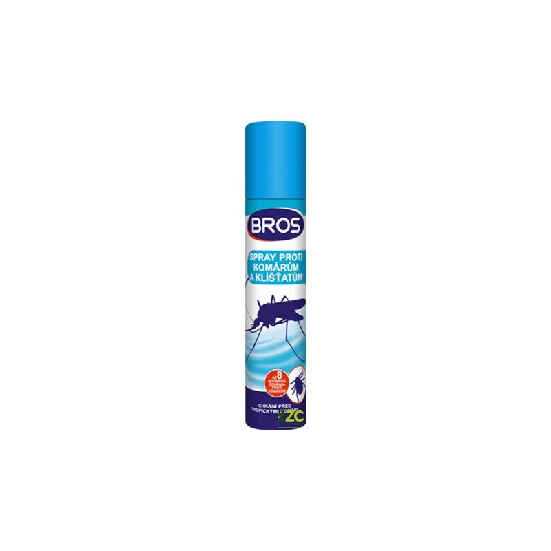 Sprej proti komárom a kliešťom BROS 90ml