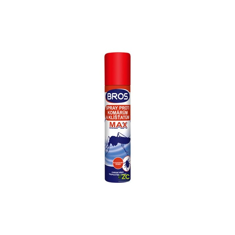 Sprej proti komárom a kliešťom BROS Max 90ml