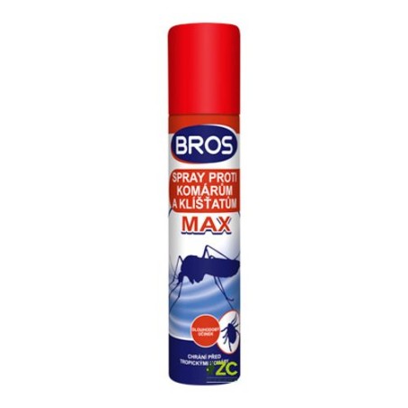 Sprej proti komárom a kliešťom BROS Max 90ml