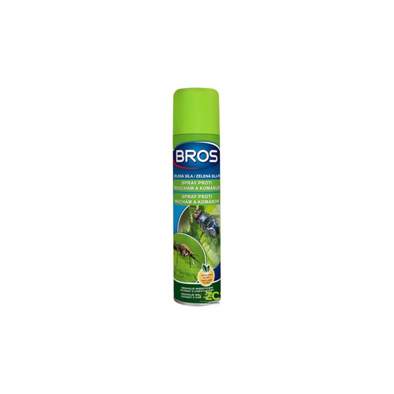 Sprej proti muchám a komárom BROS Zelená Sila 300ml