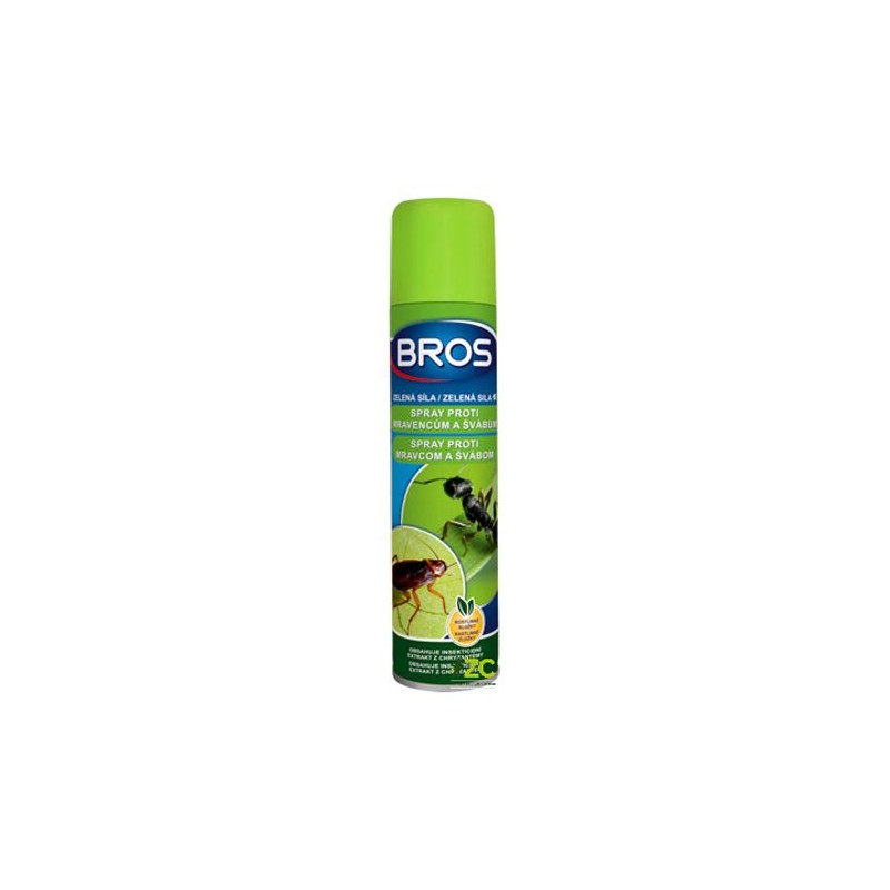 Sprej proti mravcom a švábom BROS Zelená Sila 300ml