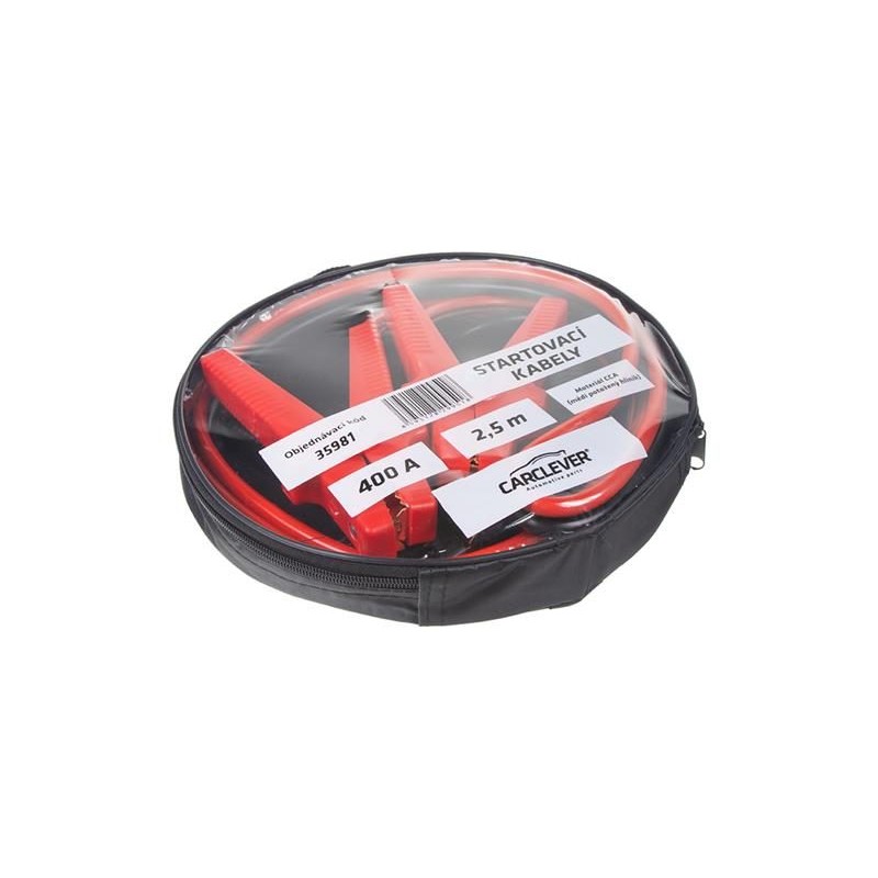 Káble štartovacie 400A 2,5m CARCLEVER 35981